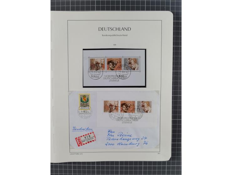 1949/2010, umfangreiche, in den Hauptnummern je postfrische/ wenig ungebrauchte und gestempelt komplette Sammlung inkl. selbs