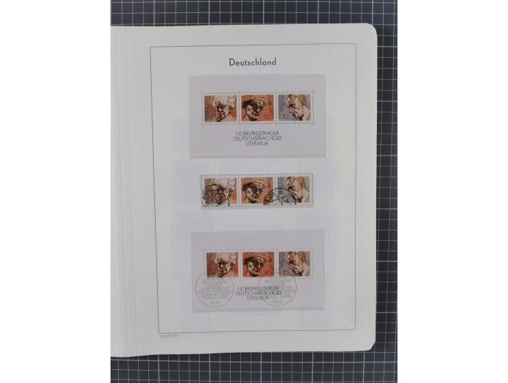 1949/2010, umfangreiche, in den Hauptnummern je postfrische/ wenig ungebrauchte und gestempelt komplette Sammlung inkl. selbs