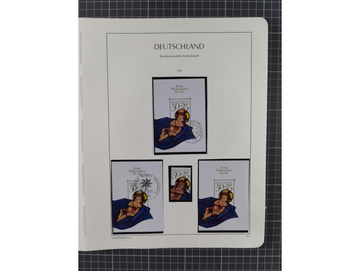 1949/2010, umfangreiche, in den Hauptnummern je postfrische/ wenig ungebrauchte und gestempelt komplette Sammlung inkl. selbs