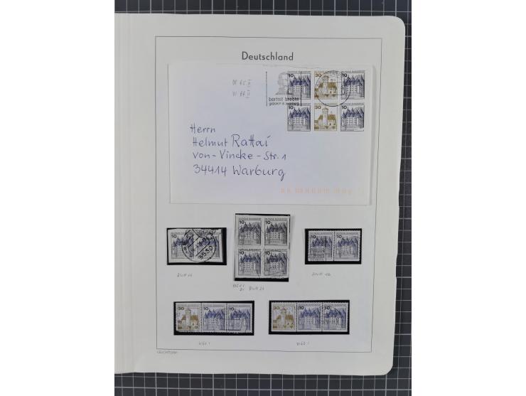 1949/2010, umfangreiche, in den Hauptnummern je postfrische/ wenig ungebrauchte und gestempelt komplette Sammlung inkl. selbs