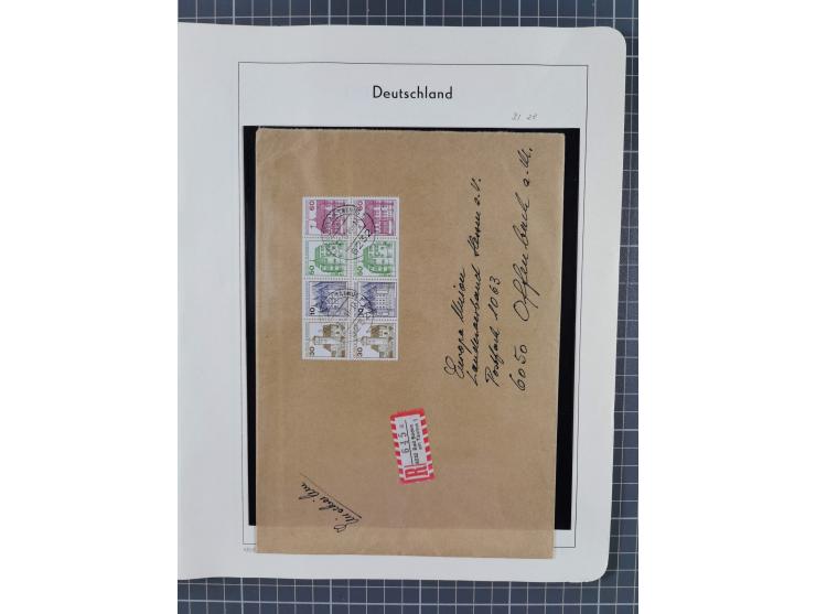 1949/2010, umfangreiche, in den Hauptnummern je postfrische/ wenig ungebrauchte und gestempelt komplette Sammlung inkl. selbs