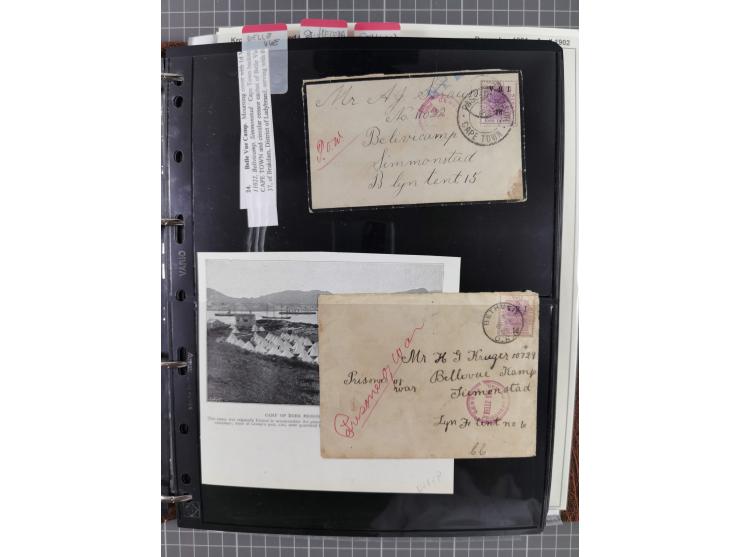 BRITISH POW CAMPS FOR THE BOERS: extensive assembly of over 110 covers and cards from/to Ceylon, India, Bermuda, St Helena an