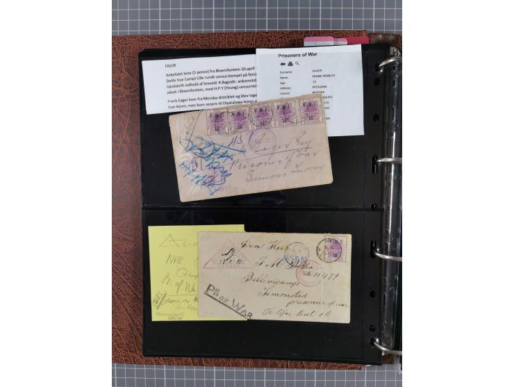 BRITISH POW CAMPS FOR THE BOERS: extensive assembly of over 110 covers and cards from/to Ceylon, India, Bermuda, St Helena an