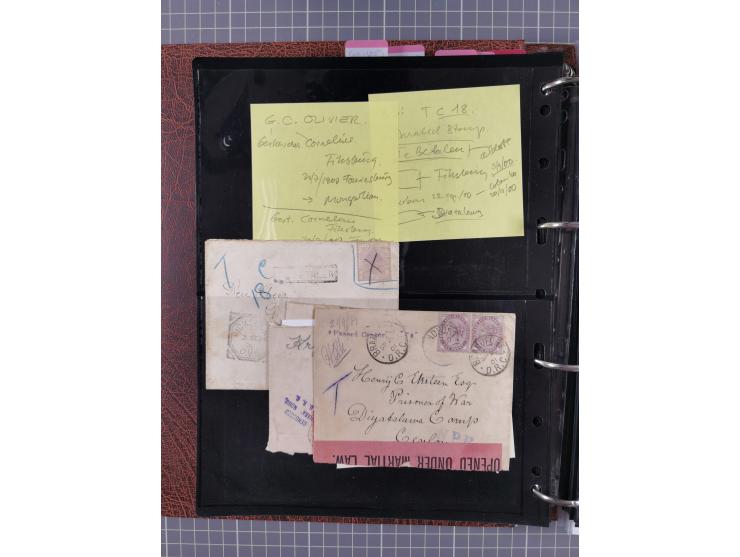 BRITISH POW CAMPS FOR THE BOERS: extensive assembly of over 110 covers and cards from/to Ceylon, India, Bermuda, St Helena an
