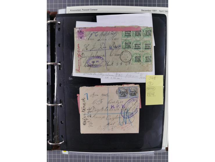 BRITISH POW CAMPS FOR THE BOERS: extensive assembly of over 110 covers and cards from/to Ceylon, India, Bermuda, St Helena an