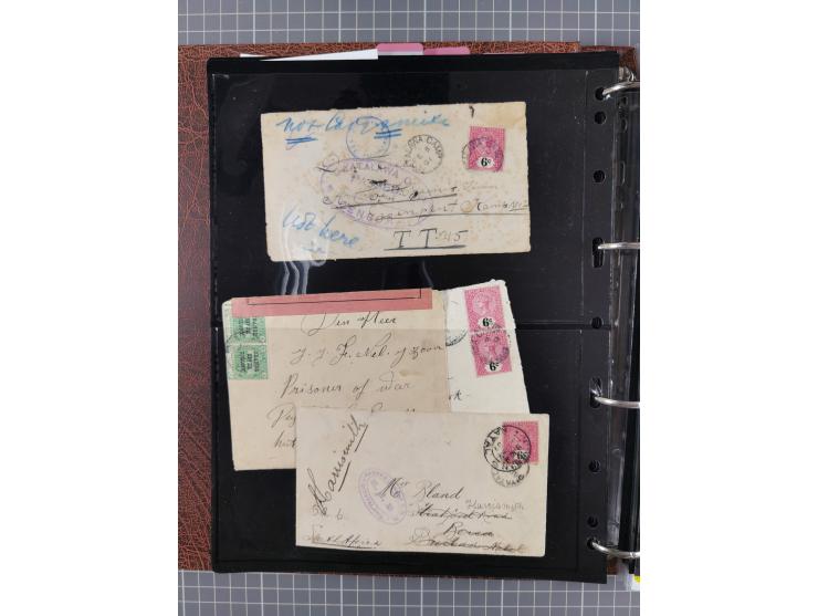 BRITISH POW CAMPS FOR THE BOERS: extensive assembly of over 110 covers and cards from/to Ceylon, India, Bermuda, St Helena an