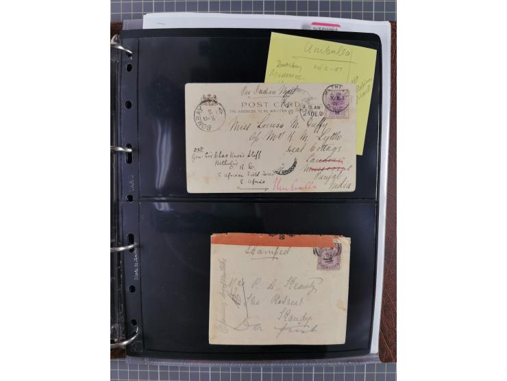 BRITISH POW CAMPS FOR THE BOERS: extensive assembly of over 110 covers and cards from/to Ceylon, India, Bermuda, St Helena an