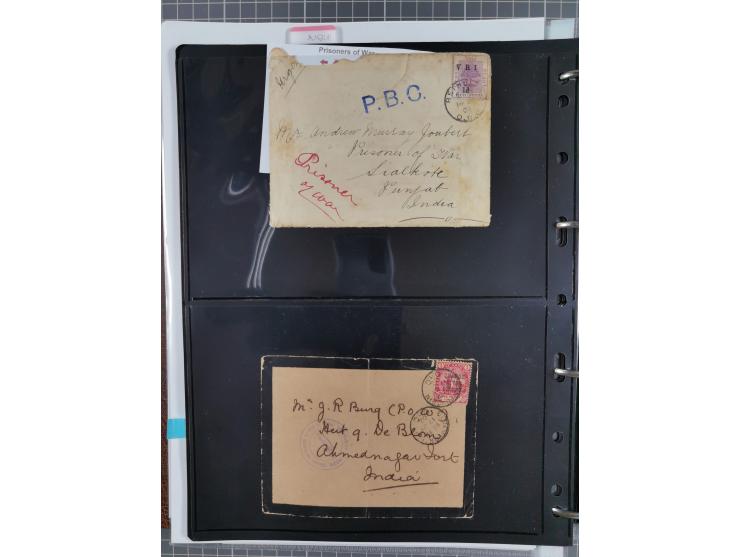 BRITISH POW CAMPS FOR THE BOERS: extensive assembly of over 110 covers and cards from/to Ceylon, India, Bermuda, St Helena an