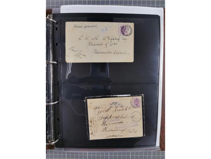 BRITISH POW CAMPS FOR THE BOERS: extensive assembly of over 110 covers and cards from/to Ceylon, India, Bermuda, St Helena an