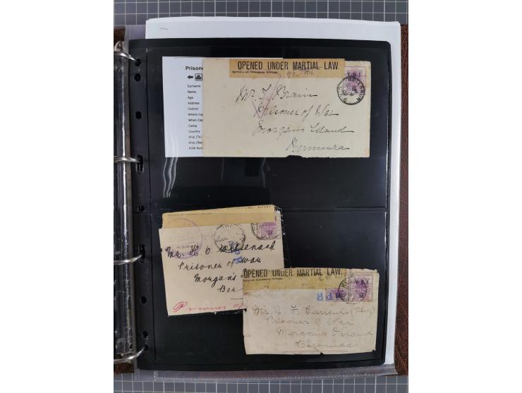 BRITISH POW CAMPS FOR THE BOERS: extensive assembly of over 110 covers and cards from/to Ceylon, India, Bermuda, St Helena an
