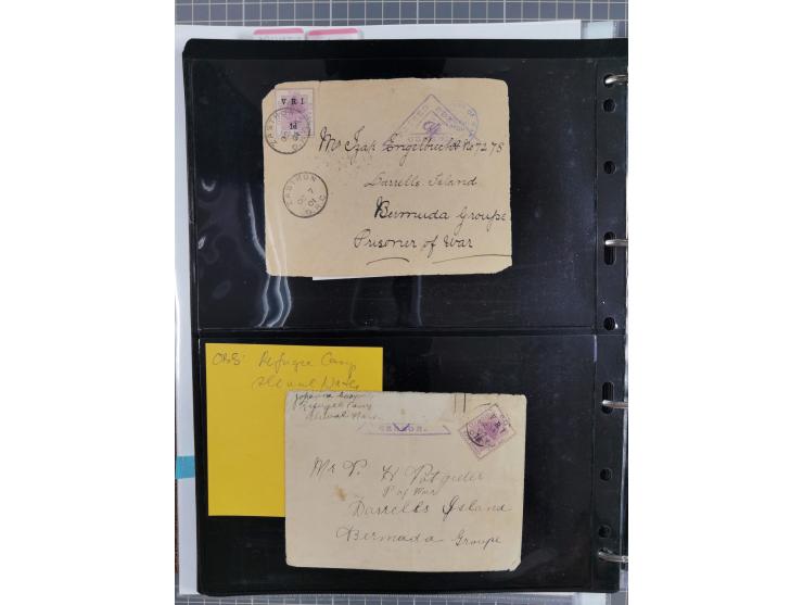 BRITISH POW CAMPS FOR THE BOERS: extensive assembly of over 110 covers and cards from/to Ceylon, India, Bermuda, St Helena an