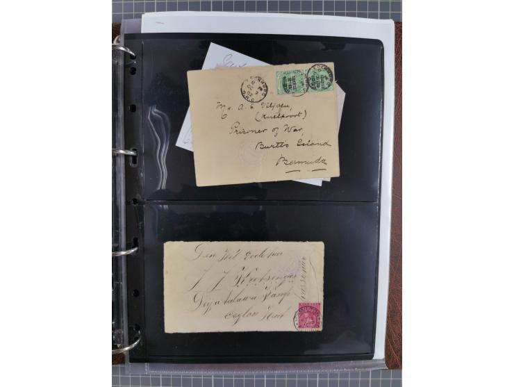 BRITISH POW CAMPS FOR THE BOERS: extensive assembly of over 110 covers and cards from/to Ceylon, India, Bermuda, St Helena an