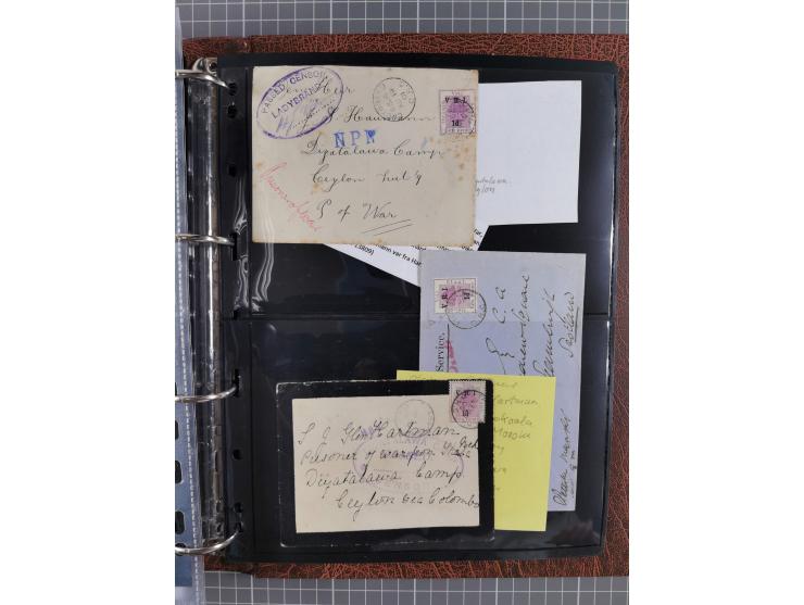 BRITISH POW CAMPS FOR THE BOERS: extensive assembly of over 110 covers and cards from/to Ceylon, India, Bermuda, St Helena an