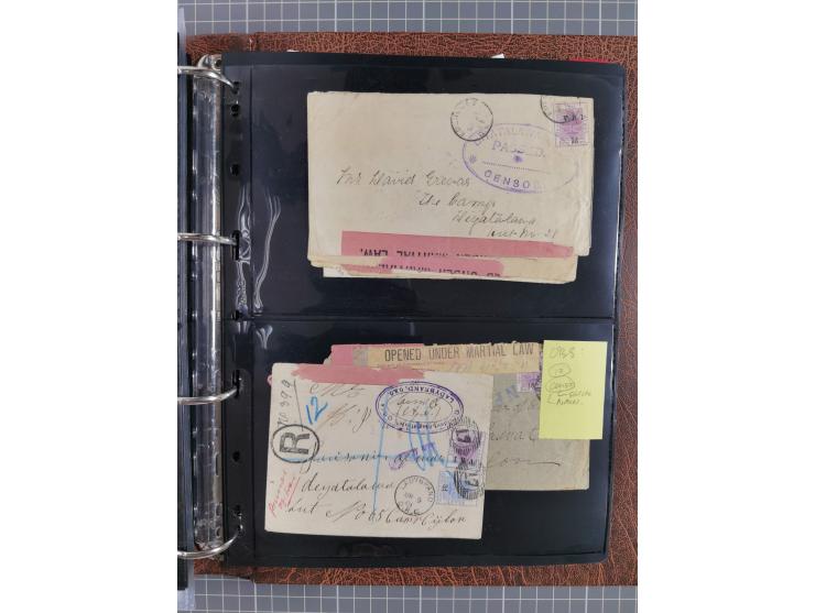 BRITISH POW CAMPS FOR THE BOERS: extensive assembly of over 110 covers and cards from/to Ceylon, India, Bermuda, St Helena an