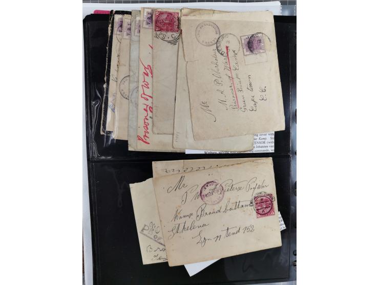 BRITISH POW CAMPS FOR THE BOERS: extensive assembly of over 110 covers and cards from/to Ceylon, India, Bermuda, St Helena an