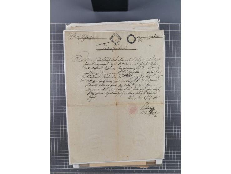 1699/1869 (ca.), Partie Dokumente, Zirkulare, Bekanntmachungen, etc., viel Sachsen