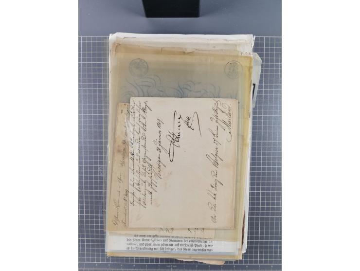 1699/1869 (ca.), Partie Dokumente, Zirkulare, Bekanntmachungen, etc., viel Sachsen