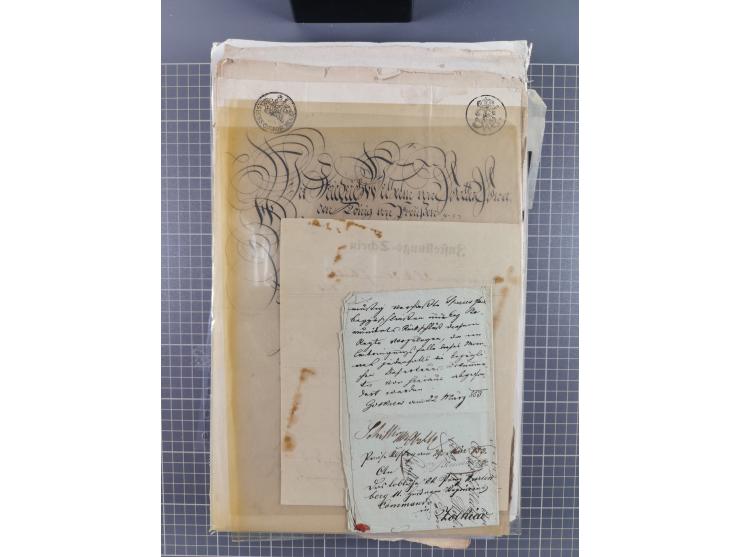 1699/1869 (ca.), Partie Dokumente, Zirkulare, Bekanntmachungen, etc., viel Sachsen