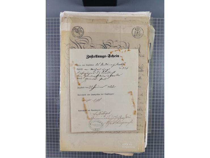 1699/1869 (ca.), Partie Dokumente, Zirkulare, Bekanntmachungen, etc., viel Sachsen