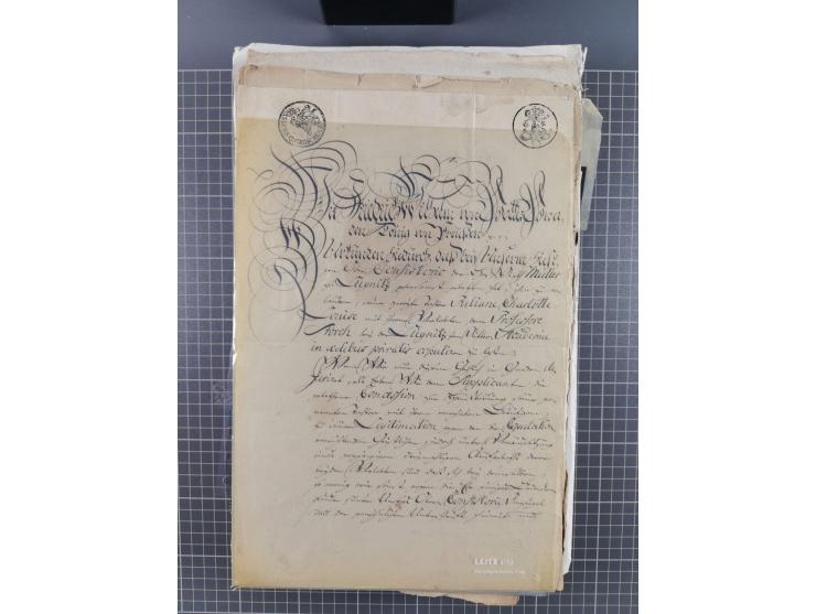 1699/1869 (ca.), Partie Dokumente, Zirkulare, Bekanntmachungen, etc., viel Sachsen