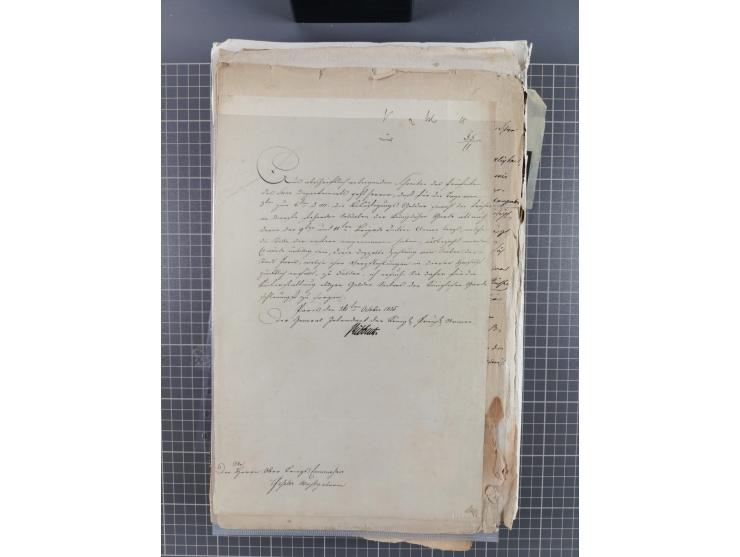 1699/1869 (ca.), Partie Dokumente, Zirkulare, Bekanntmachungen, etc., viel Sachsen