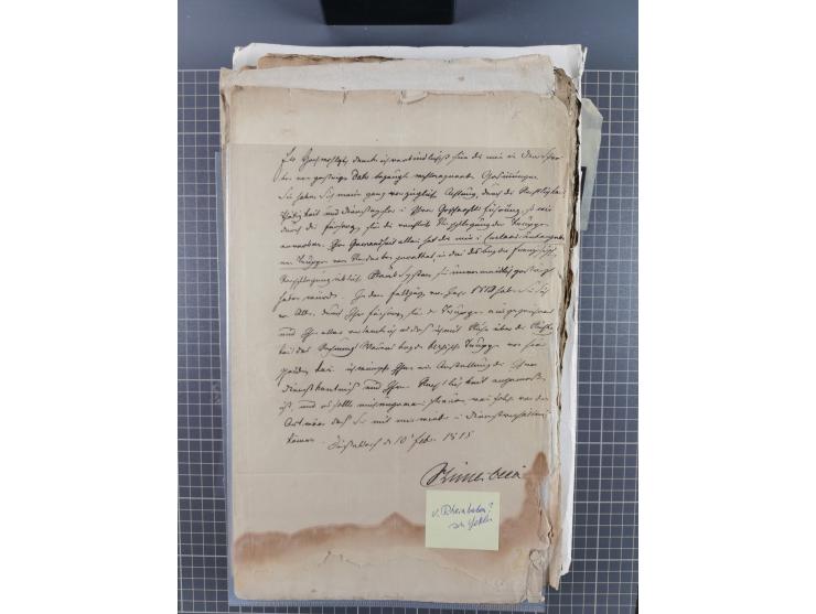 1699/1869 (ca.), Partie Dokumente, Zirkulare, Bekanntmachungen, etc., viel Sachsen