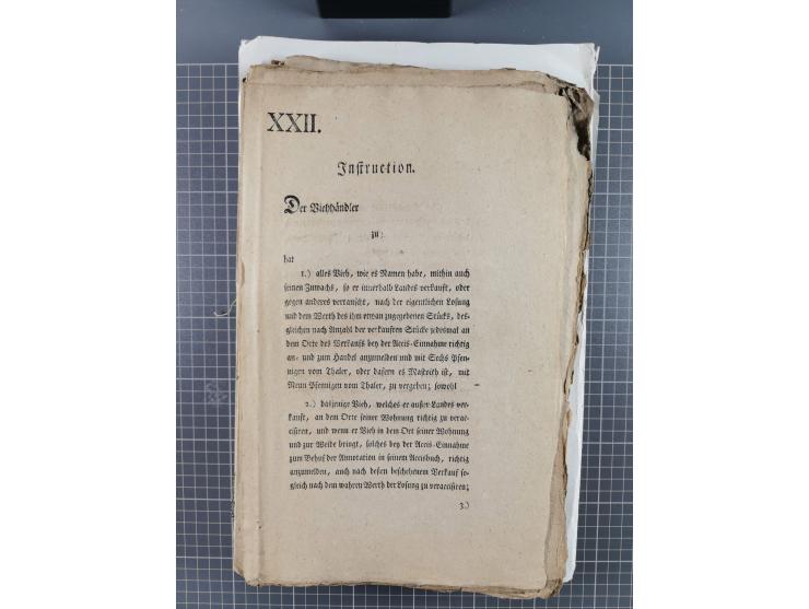 1699/1869 (ca.), Partie Dokumente, Zirkulare, Bekanntmachungen, etc., viel Sachsen