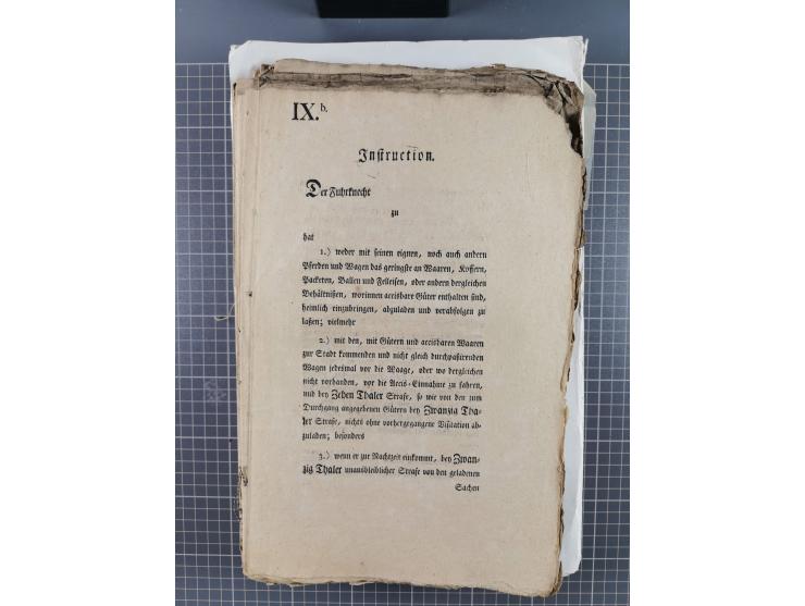 1699/1869 (ca.), Partie Dokumente, Zirkulare, Bekanntmachungen, etc., viel Sachsen