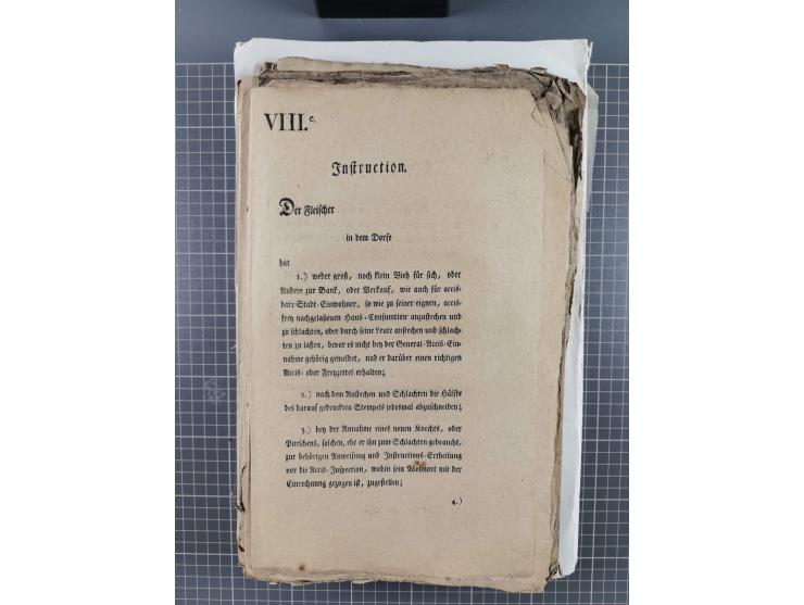 1699/1869 (ca.), Partie Dokumente, Zirkulare, Bekanntmachungen, etc., viel Sachsen