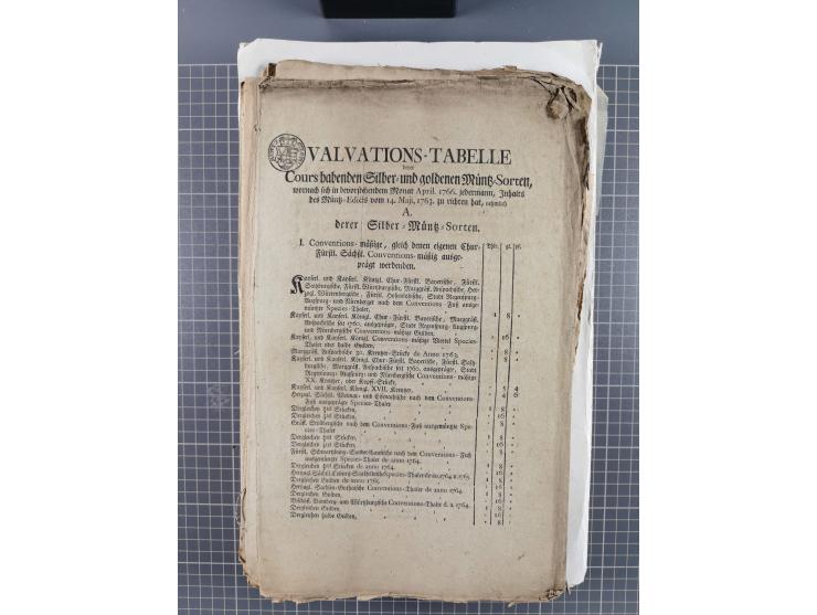 1699/1869 (ca.), Partie Dokumente, Zirkulare, Bekanntmachungen, etc., viel Sachsen