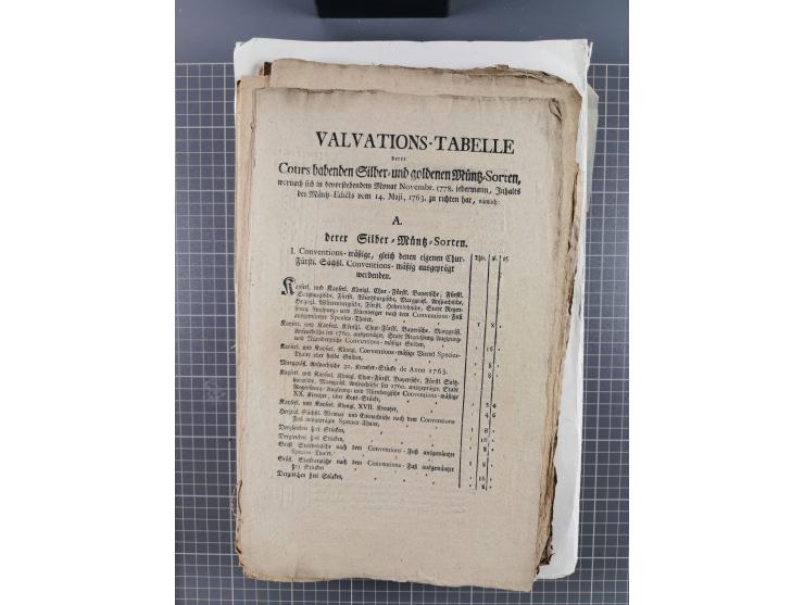 1699/1869 (ca.), Partie Dokumente, Zirkulare, Bekanntmachungen, etc., viel Sachsen