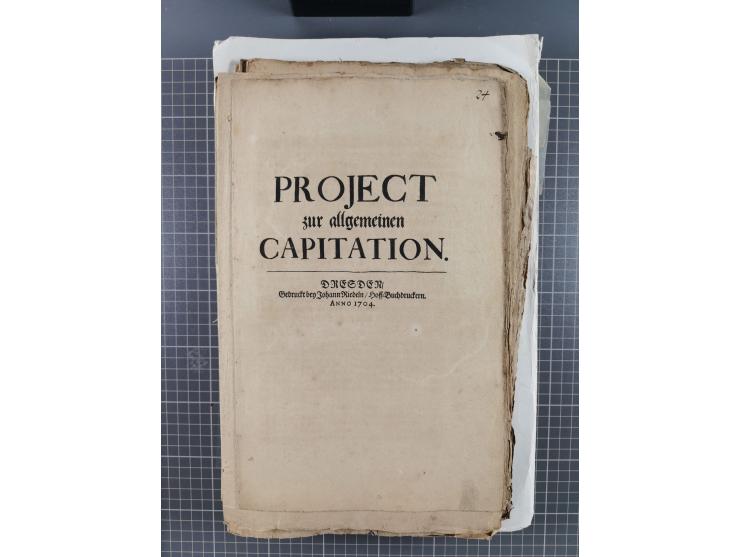 1699/1869 (ca.), Partie Dokumente, Zirkulare, Bekanntmachungen, etc., viel Sachsen