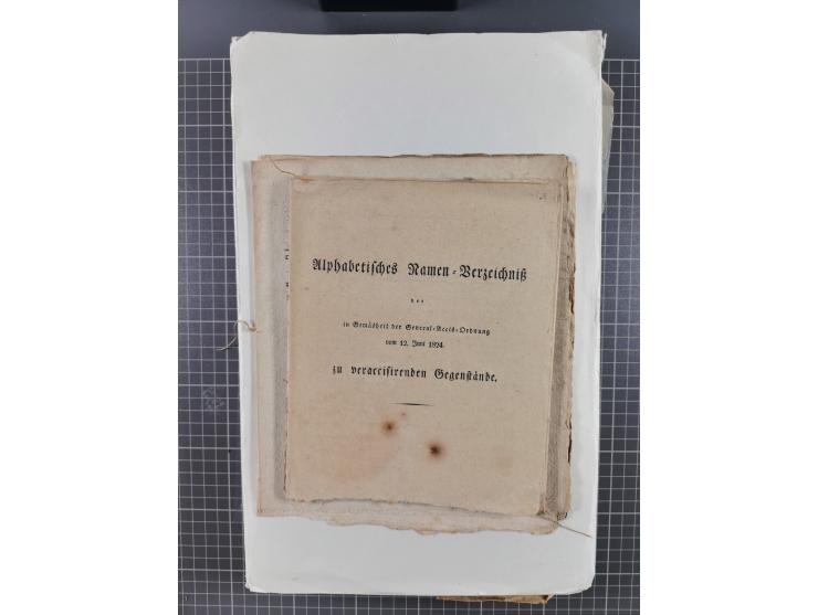 1699/1869 (ca.), Partie Dokumente, Zirkulare, Bekanntmachungen, etc., viel Sachsen