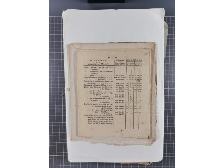 1699/1869 (ca.), Partie Dokumente, Zirkulare, Bekanntmachungen, etc., viel Sachsen