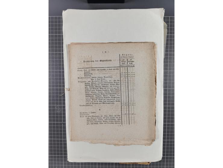 1699/1869 (ca.), Partie Dokumente, Zirkulare, Bekanntmachungen, etc., viel Sachsen