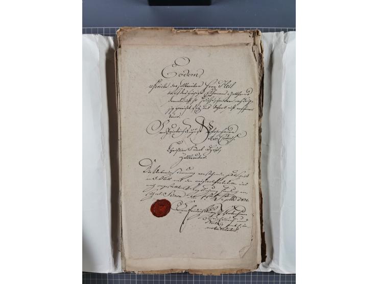 1699/1869 (ca.), Partie Dokumente, Zirkulare, Bekanntmachungen, etc., viel Sachsen