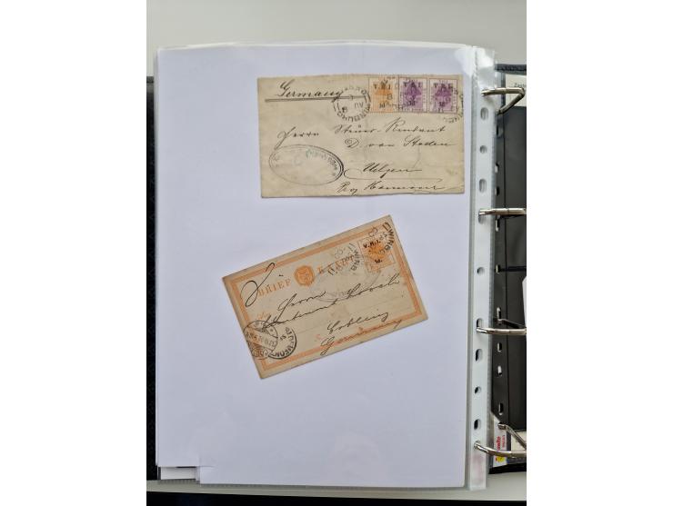 BRITISH CENSOR MARKS AND SEALS: extensive research collection with over 390 covers and cards, starting with a rare blue penci