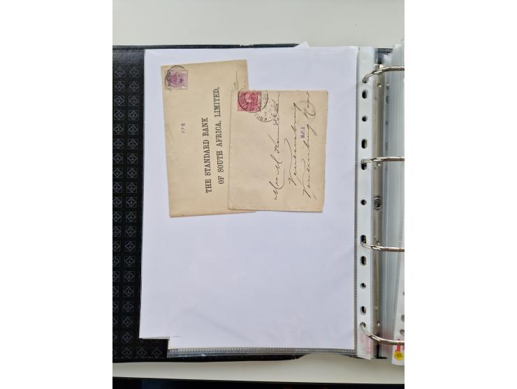 BRITISH CENSOR MARKS AND SEALS: extensive research collection with over 390 covers and cards, starting with a rare blue penci