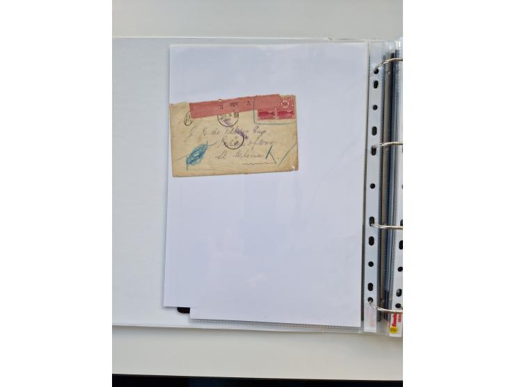 BRITISH CENSOR MARKS AND SEALS: extensive research collection with over 390 covers and cards, starting with a rare blue penci