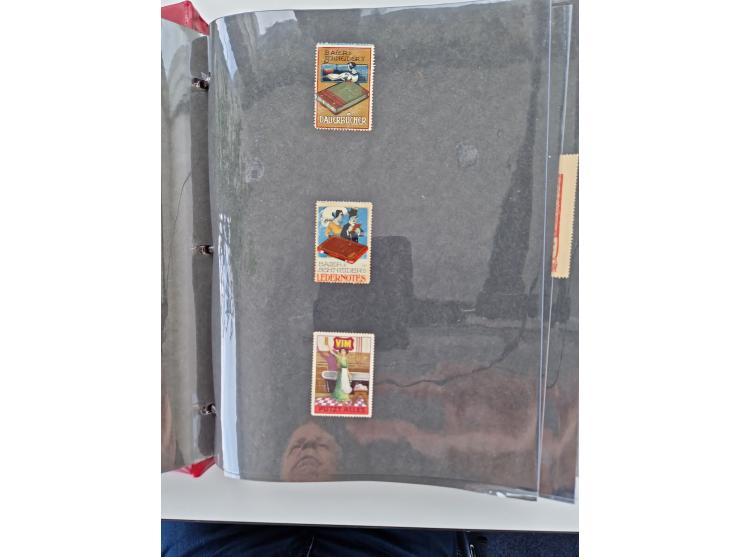 VIGNETTEN: 1896/1960 (ca.), hochinteressanter Bestand mit einigen Tausend Vignetten, Verschluss- und Siegelmarken, später Spe