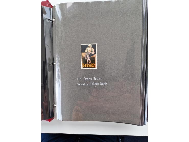 VIGNETTEN: 1896/1960 (ca.), hochinteressanter Bestand mit einigen Tausend Vignetten, Verschluss- und Siegelmarken, später Spe