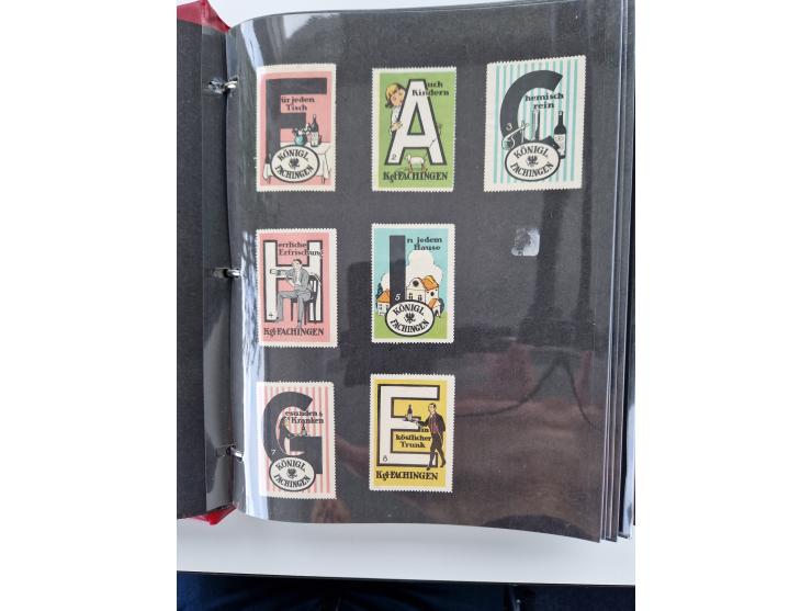 VIGNETTEN: 1896/1960 (ca.), hochinteressanter Bestand mit einigen Tausend Vignetten, Verschluss- und Siegelmarken, später Spe