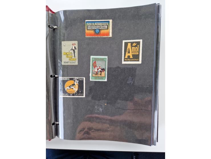 VIGNETTEN: 1896/1960 (ca.), hochinteressanter Bestand mit einigen Tausend Vignetten, Verschluss- und Siegelmarken, später Spe