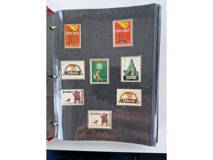 VIGNETTEN: 1896/1960 (ca.), hochinteressanter Bestand mit einigen Tausend Vignetten, Verschluss- und Siegelmarken, später Spe