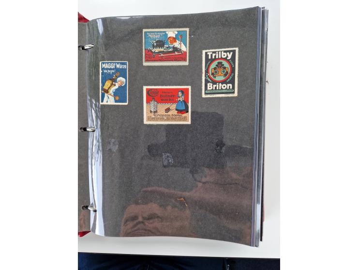 VIGNETTEN: 1896/1960 (ca.), hochinteressanter Bestand mit einigen Tausend Vignetten, Verschluss- und Siegelmarken, später Spe