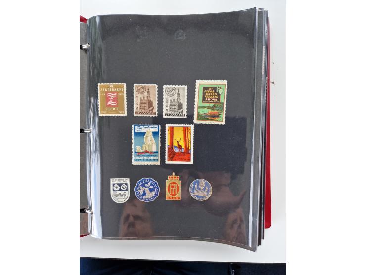 VIGNETTEN: 1896/1960 (ca.), hochinteressanter Bestand mit einigen Tausend Vignetten, Verschluss- und Siegelmarken, später Spe