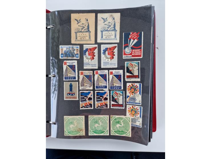 VIGNETTEN: 1896/1960 (ca.), hochinteressanter Bestand mit einigen Tausend Vignetten, Verschluss- und Siegelmarken, später Spe