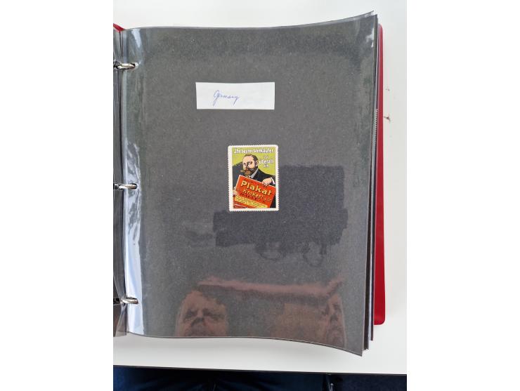 VIGNETTEN: 1896/1960 (ca.), hochinteressanter Bestand mit einigen Tausend Vignetten, Verschluss- und Siegelmarken, später Spe