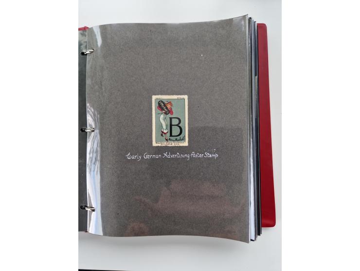 VIGNETTEN: 1896/1960 (ca.), hochinteressanter Bestand mit einigen Tausend Vignetten, Verschluss- und Siegelmarken, später Spe