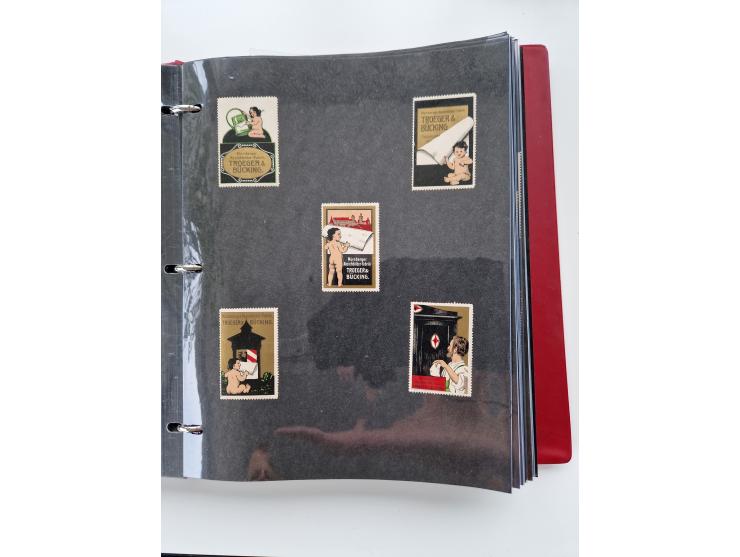 VIGNETTEN: 1896/1960 (ca.), hochinteressanter Bestand mit einigen Tausend Vignetten, Verschluss- und Siegelmarken, später Spe